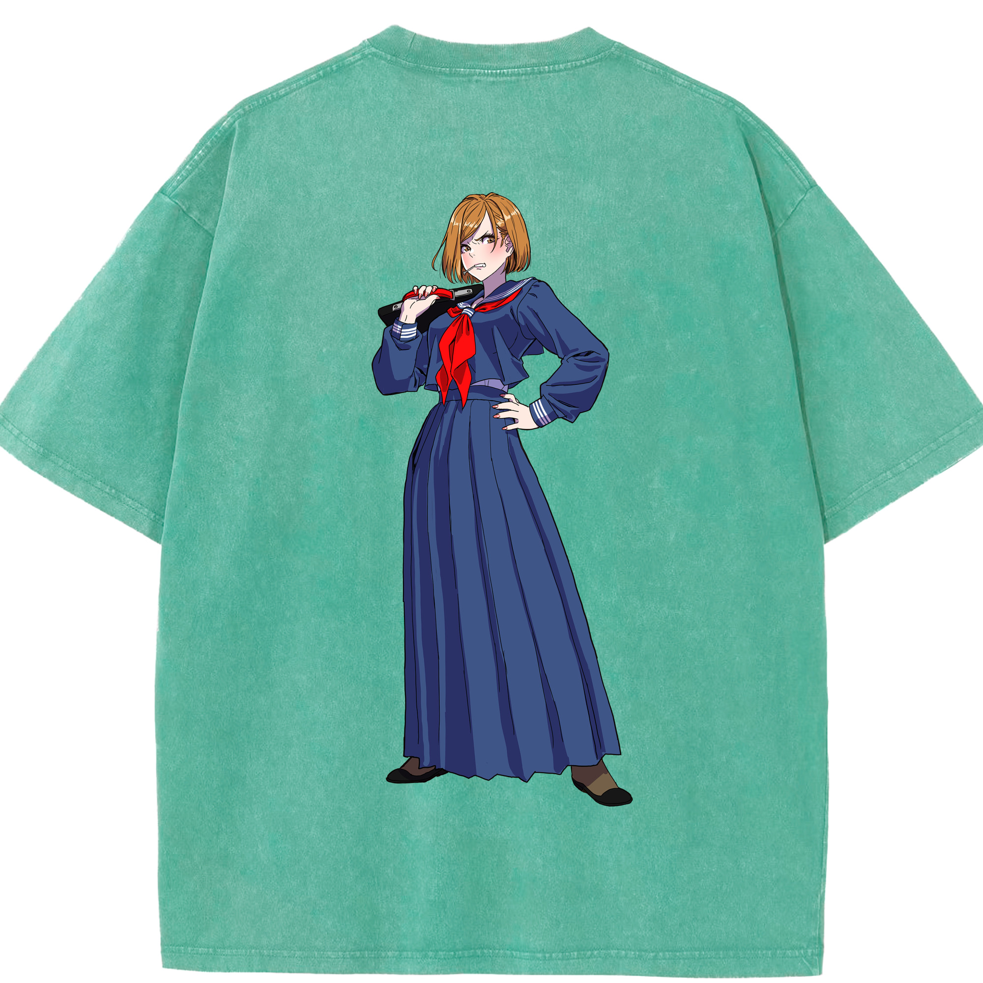 （画像用） 呪術廻戦 Jujutsu Kaisen 綿100% ヴィンテージ風 半袖Tシャツ（背面プリント）